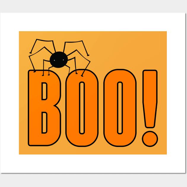 Boo Spider Wall Art by epiclovedesigns